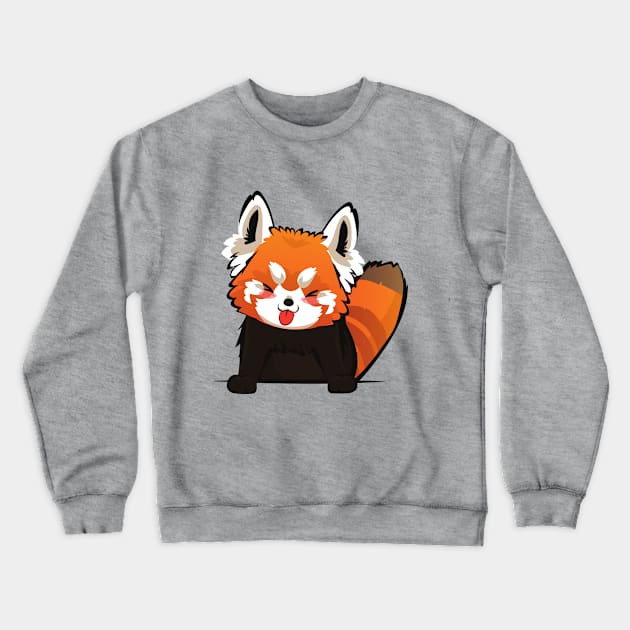 Cuteness Overload Baby Red Panda Crewneck Sweatshirt by JuanesArtShop